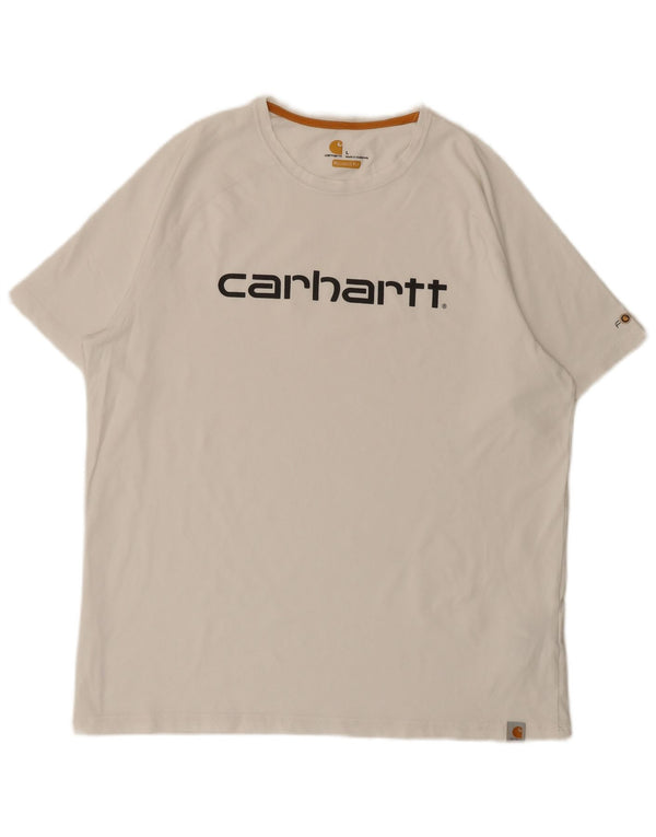 Мужская футболка свободного кроя Carhartt с графическим рисунком, большой белый хлопок
