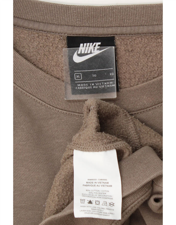 Мужской свитер Nike XL, серый хлопок