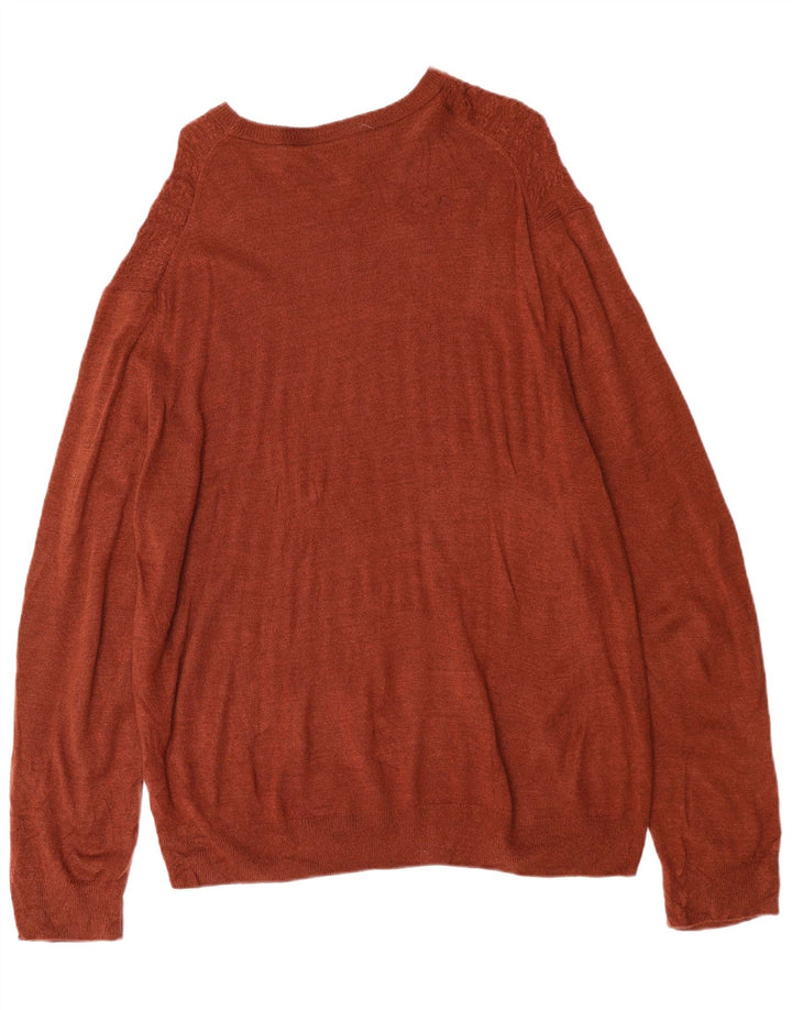 Мужской свитер с вырезом «лодочка» DOCKERS XL, коричневый акрил