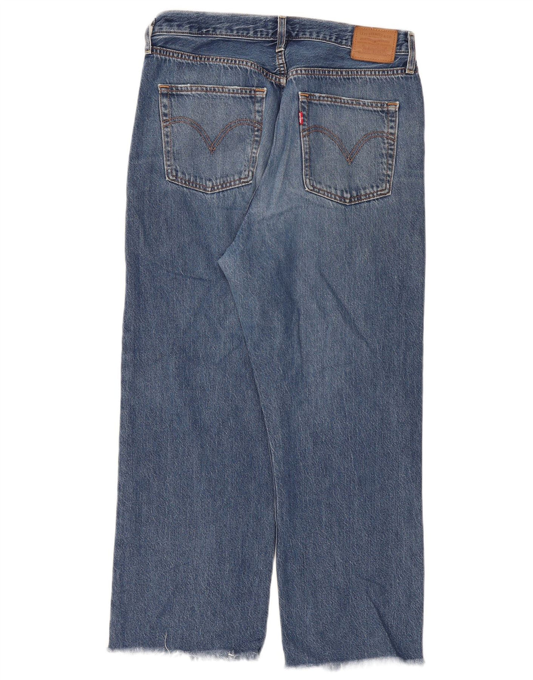 Женские прямые джинсы Levi's Ribcage W32 L29, синий хлопок