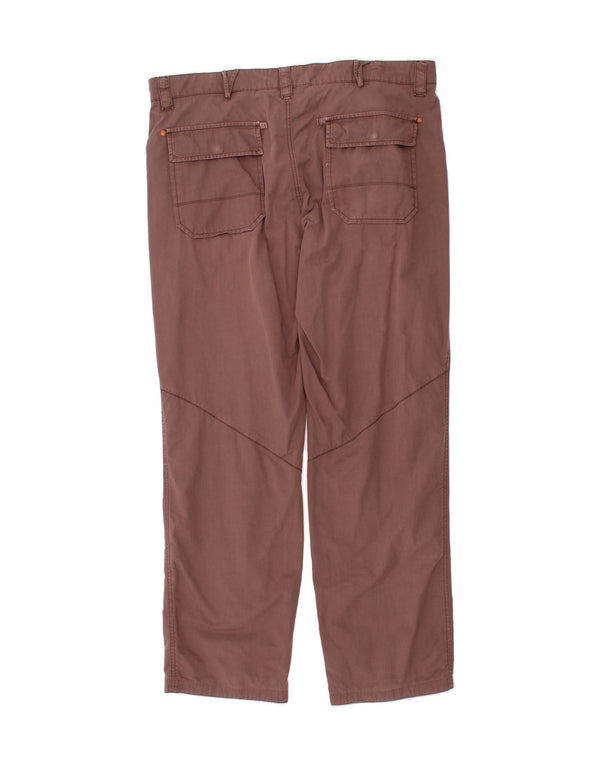 BEST COMPANY Mens Straight Casual Trousers IT 56 3XL W39 L31 Brown