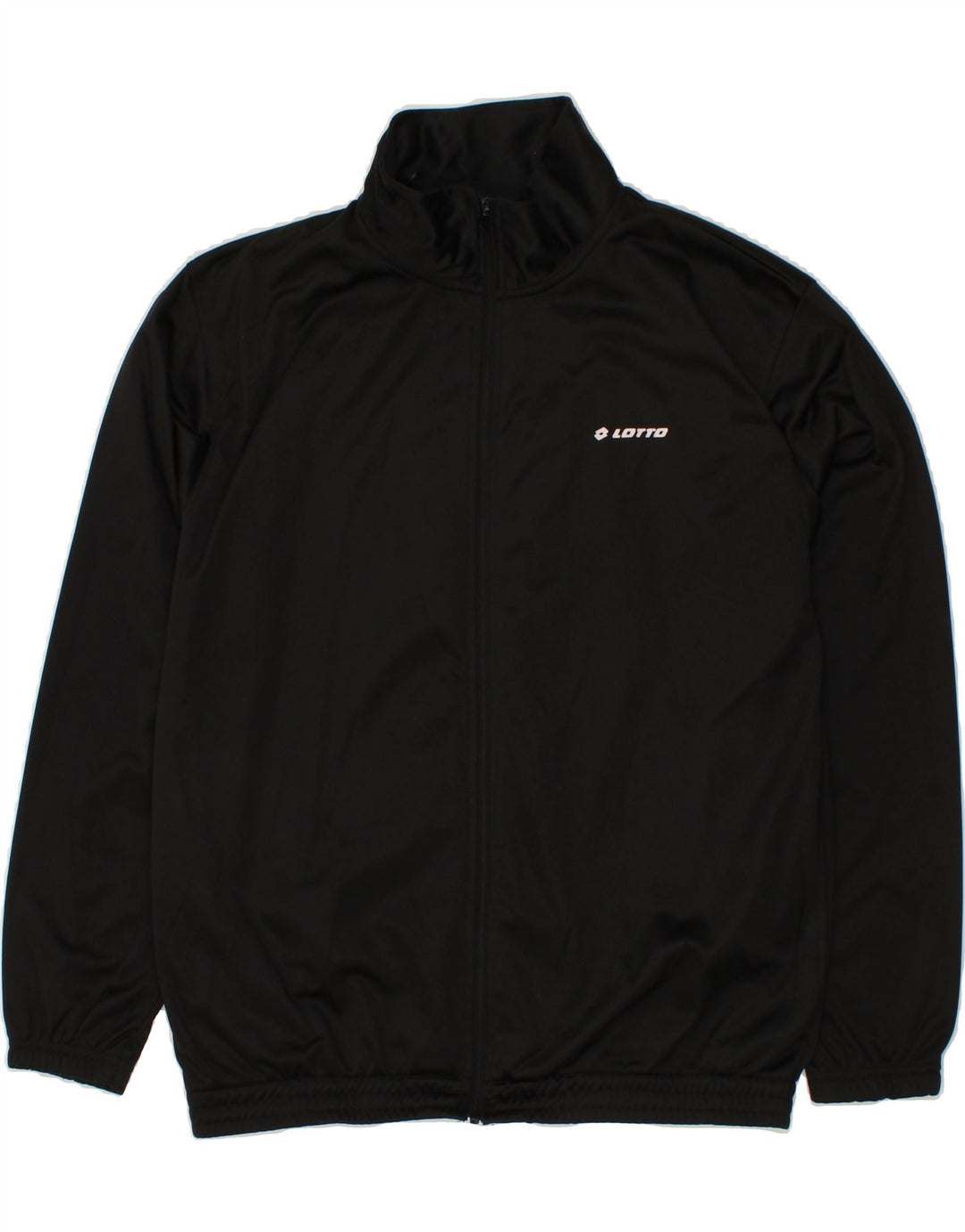 LOTTO Mens Tracksuit Top Jacket XL Black Polyester Vintage Lotto and Second-Hand Lotto from Messina Hembry 