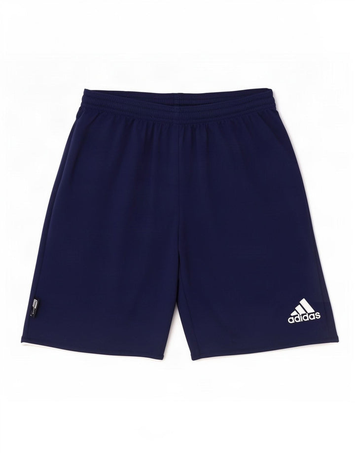 Мужские спортивные шорты Adidas Climalite, маленькие, темно-синие, полиэстер