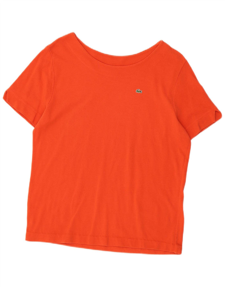 LACOSTE Женская футболка, размер 48 XL, оранжевая