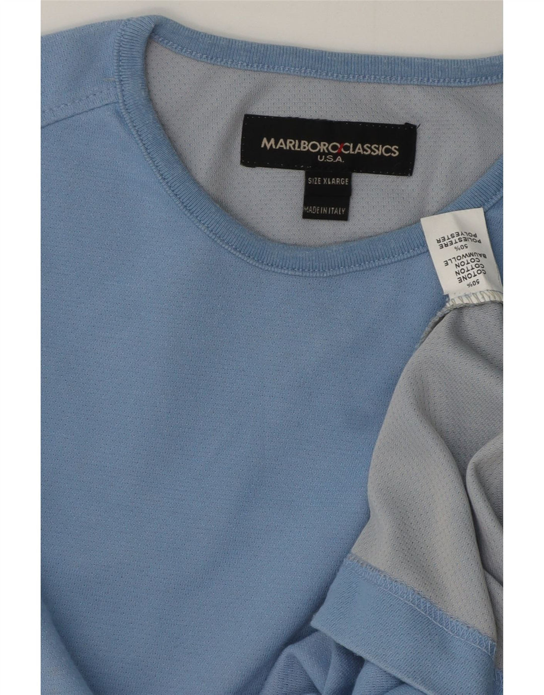 Мужской топ Marlboro Classics с длинным рукавом XL, синий хлопок