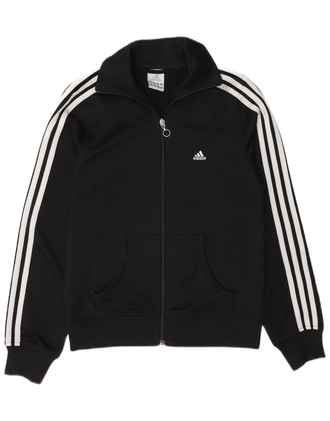 Женский спортивный костюм Adidas Top Jacket UK 10, маленький черный полиэстер
