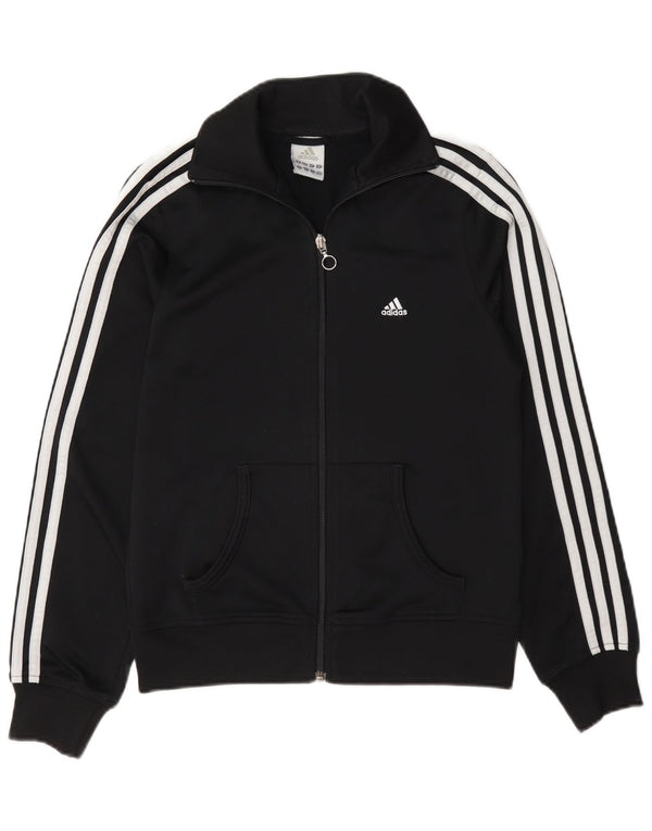 Женский спортивный костюм Adidas Top Jacket UK 10, маленький черный полиэстер