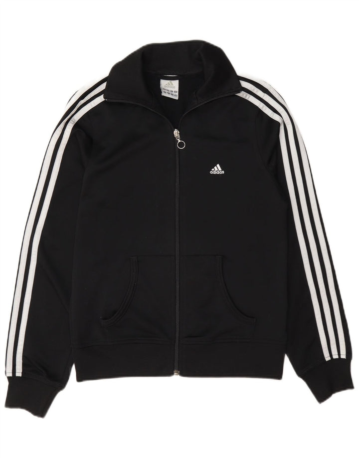 Женский спортивный костюм Adidas Top Jacket UK 10, маленький черный полиэстер