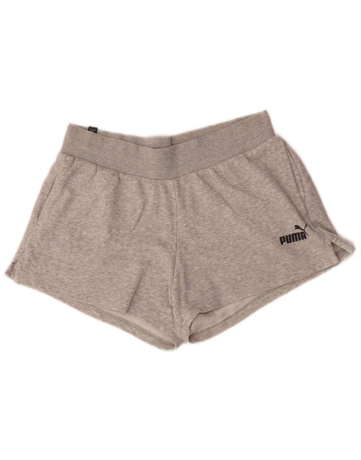 Женские спортивные шорты Puma UK 14, хлопок среднего серого цвета