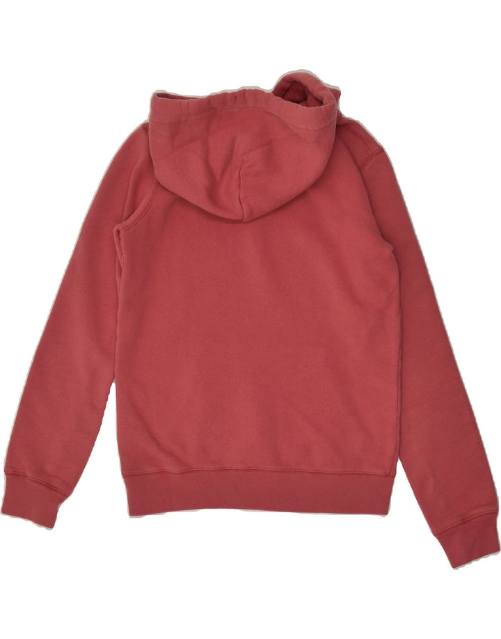 JACK WILLS Womens Graphic Hoodie Jumper UK 6 XS Red Cotton | Vintage Jack Wills | Thrift | Second-Hand Jack Wills | Used Clothing | Messina Hembry 