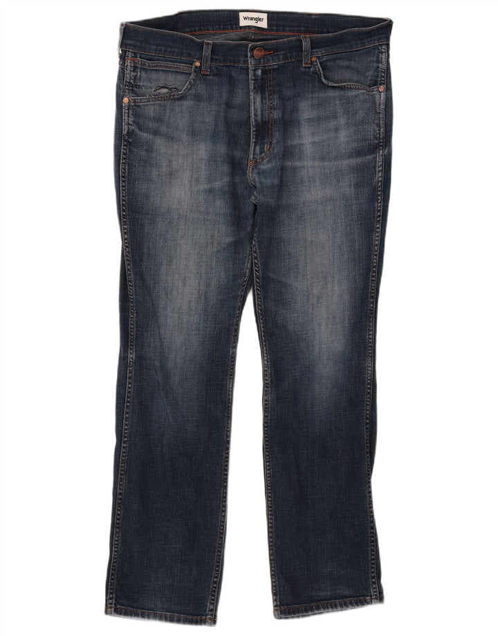 Мужские узкие джинсы Wrangler W35 L29 темно-синие