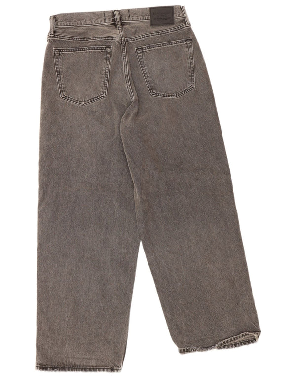 Женские мешковатые свободные джинсы Abercrombie & Fitch W31 L30, серый хлопок