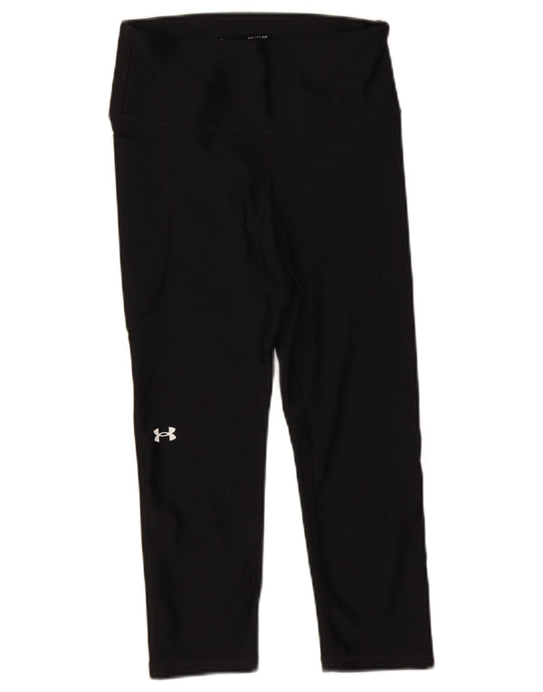 Женские леггинсы-капри Under Armour UK 8, маленькие черные