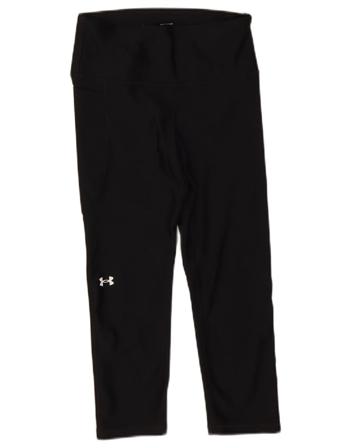 Женские леггинсы-капри Under Armour UK 8, маленькие черные