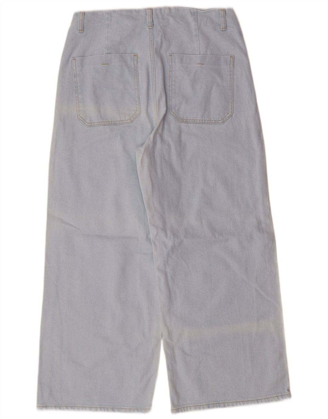 Женские широкие джинсы с завышенной талией Zara EU 42, большие W32 L26, синие классические