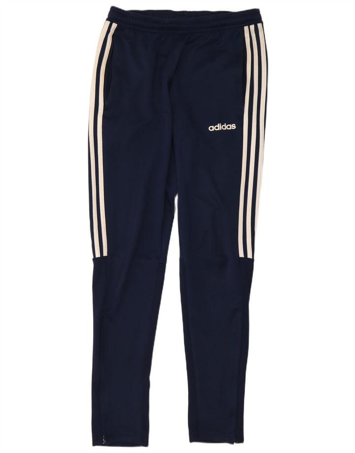 Мужские спортивные брюки Adidas Climalite, маленькие темно-синие, полиэстер