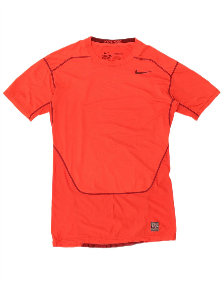 Мужская футболка Nike Dri Fit, большая красная с цветными блоками