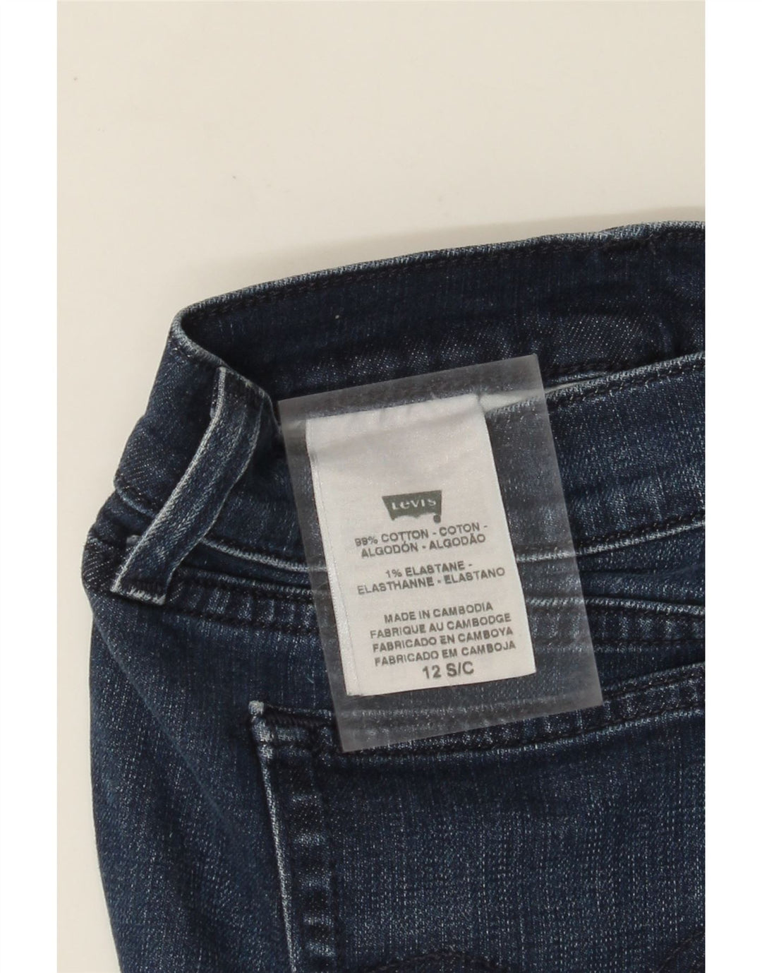 Женские джинсы LEVI'S Bootcut US 12, большие размеры W32 L29, синие, хлопок