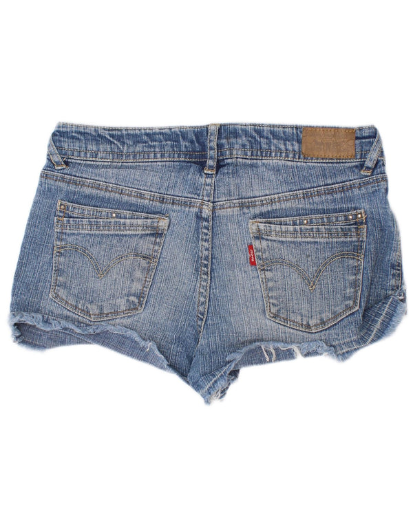 Джинсовые шорты Levi's для девочек 11-12 лет W24, синие Ramie