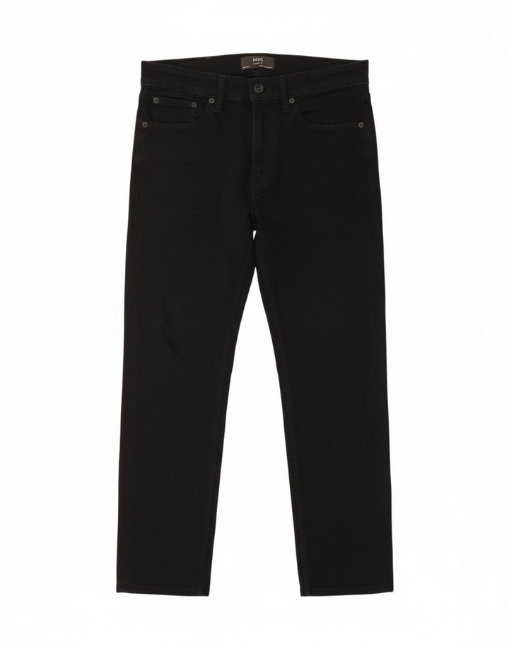 MARKS & SPENCER Mens Slim Jeans W30 L24 Black Cotton Vintage Marks & Spencer and Second-Hand Marks & Spencer from Messina Hembry 