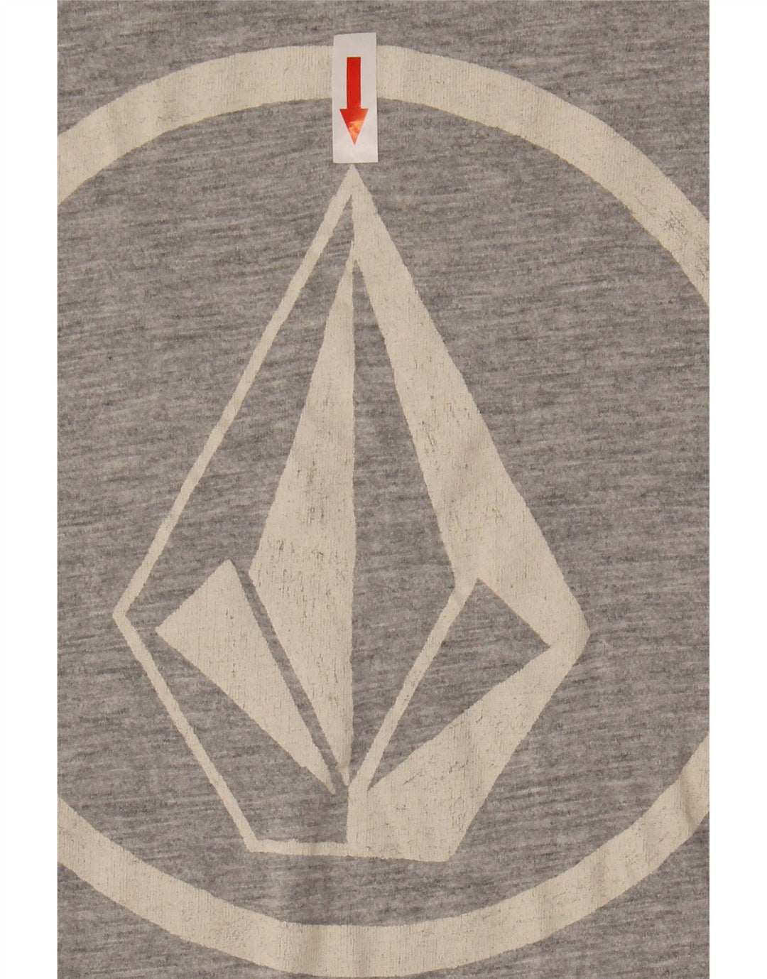 Мужская футболка Volcom с рисунком, большой серый хлопок с цветными блоками