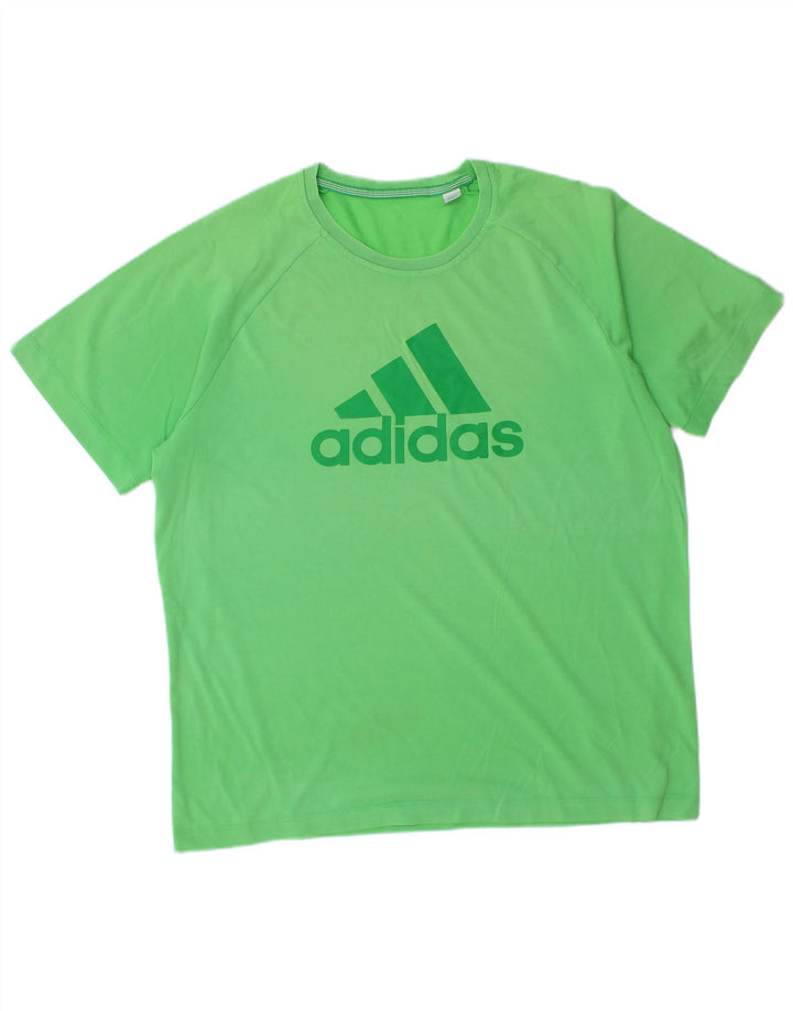 Мужская футболка с рисунком ADIDAS, большая зеленая
