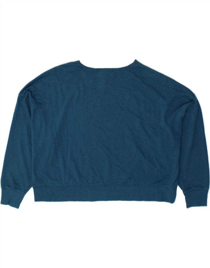 CHAMPION Womens Oversized Graphic Sweatshirt Jumper UK 20 2XL Navy Blue Vintage Champion and Second-Hand Champion from Messina Hembry 