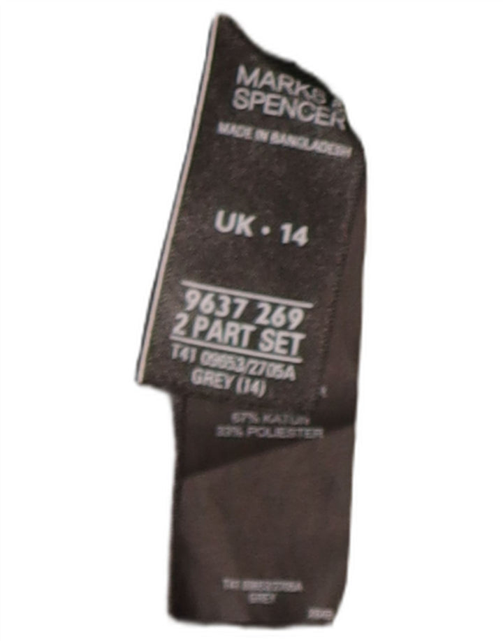 Женский удлиненный кардиган Marks & Spencer UK 14, средний серый