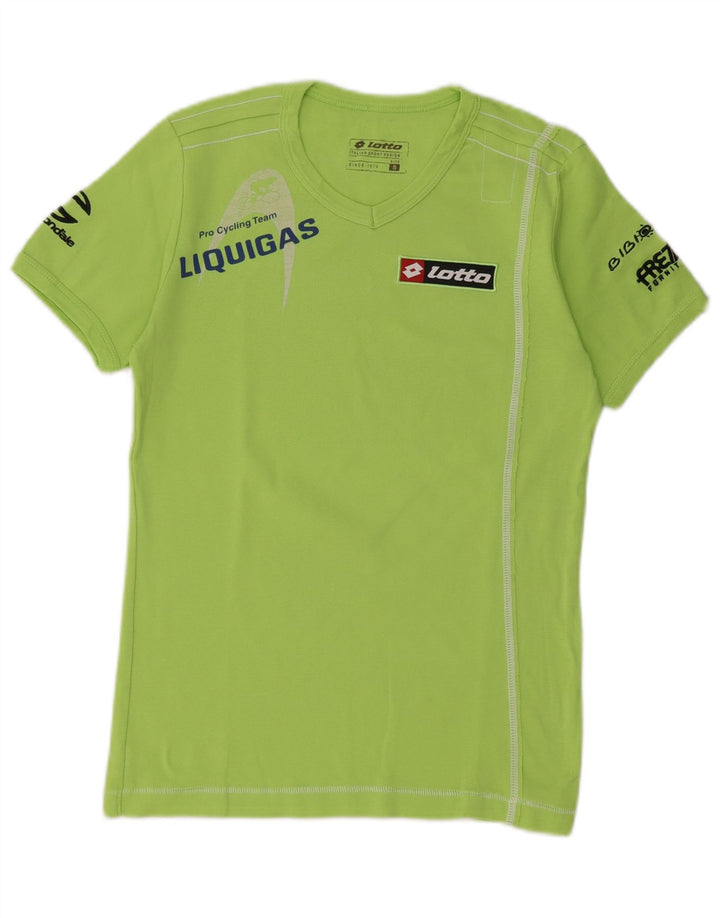 Женская футболка с рисунком Lotto Top UK 10, маленькая зеленая