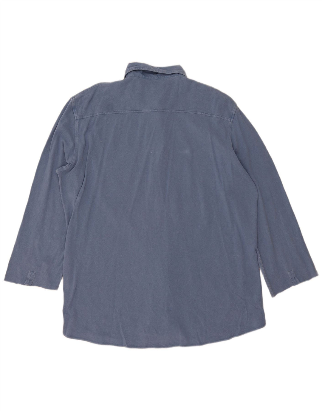 Мужская рубашка Fay с рукавом 3/4 2XL, синяя, хлопок
