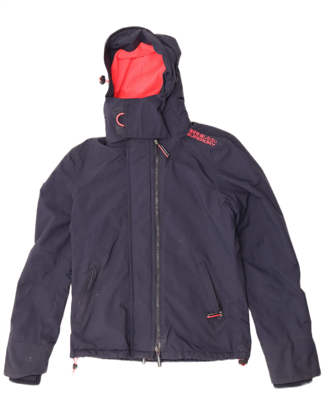 Женская ветровка с графическим рисунком Superdry UK 10, маленькая, темно-синяя