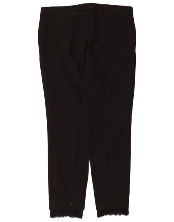 Женские узкие костюмные брюки Zara Medium W28 L26, черные, полиэстер