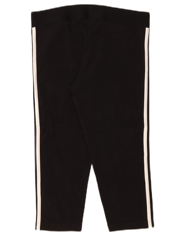 Женские леггинсы-капри Adidas UK 16/18, большие черные хлопковые