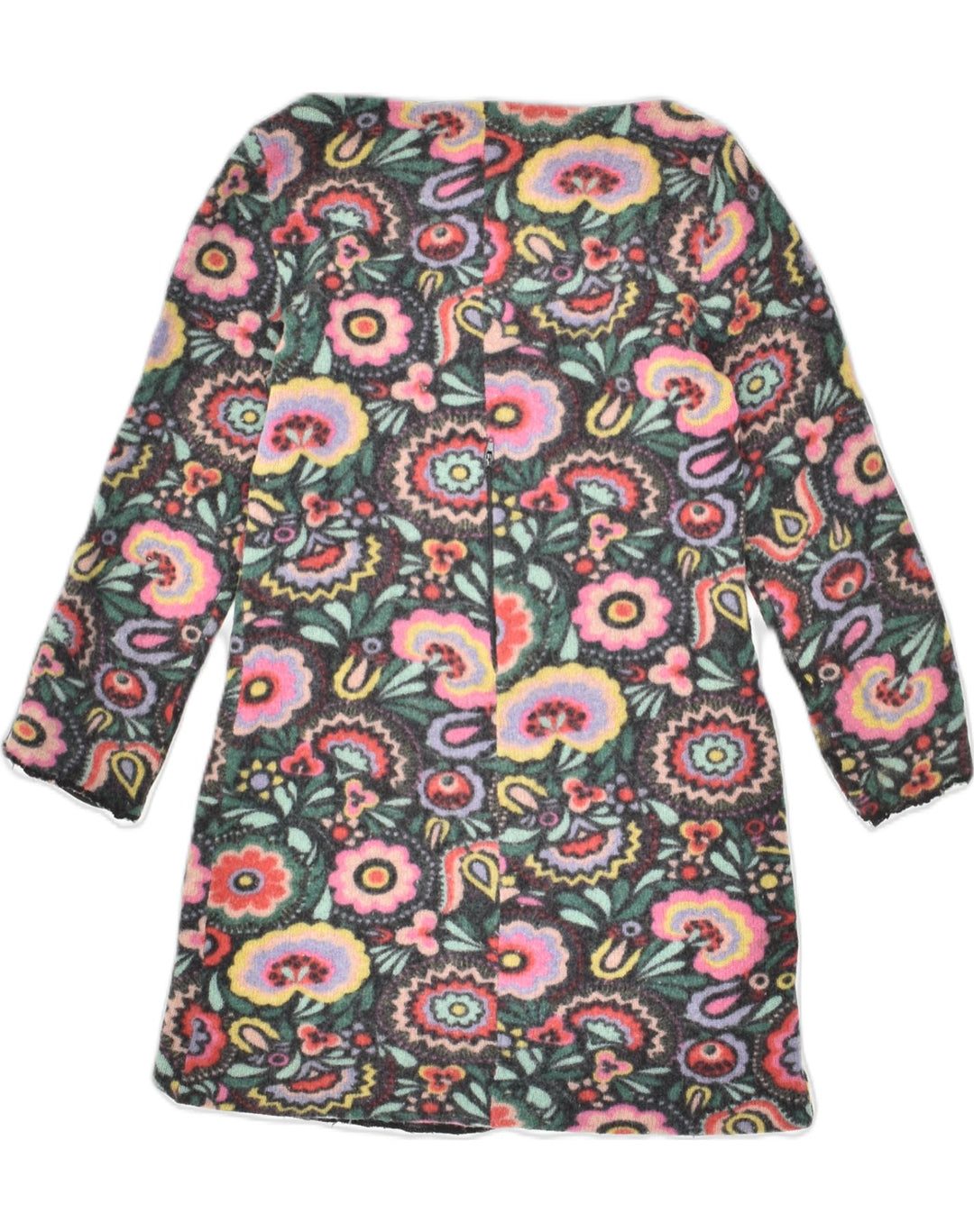 VINTAGE Girls Long Sleeve Jumper Dress 15-16 Years Multicoloured Floral | Vintage Vintage | Thrift | Second-Hand Vintage | Used Clothing | Messina Hembry 