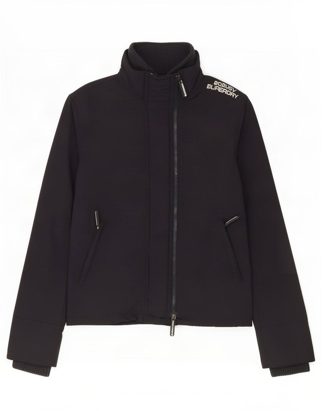 Женская дождевик с графическим рисунком Superdry UK 14, средний темно-синий, нейлон