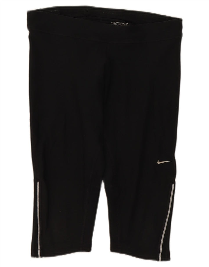 Женские леггинсы-капри Nike Dri Fit UK 14, средний черный, полиэстер