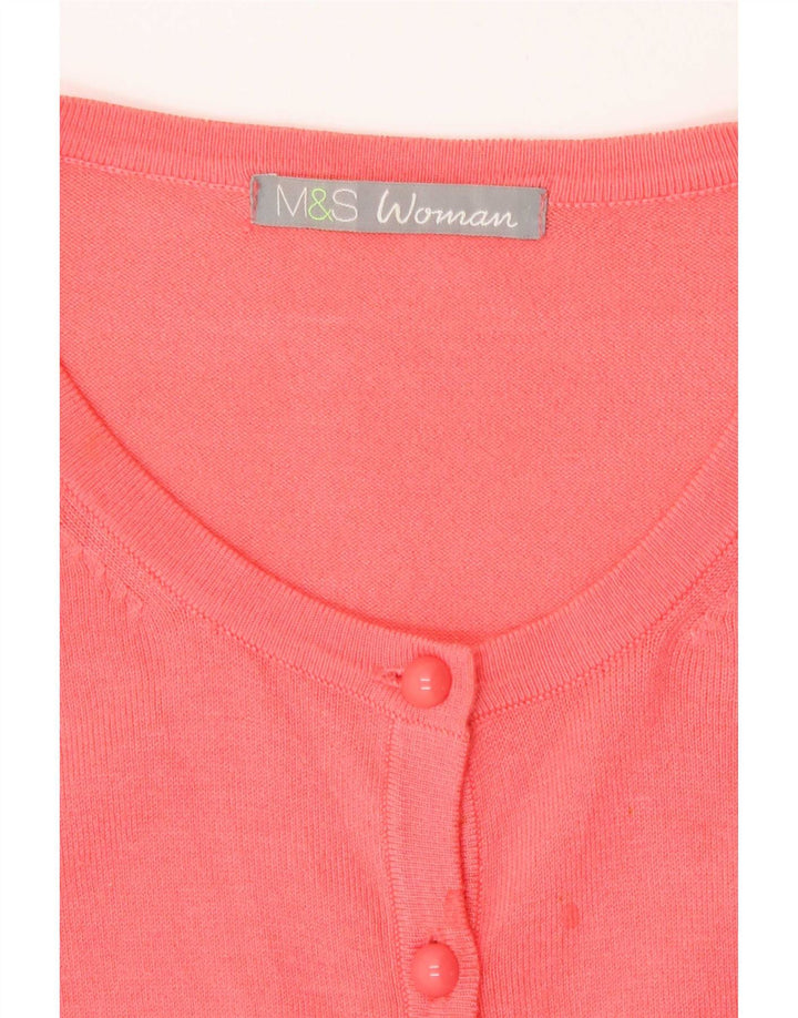 Женский кардиган-свитер Marks & Spencer UK 10, маленький розовый