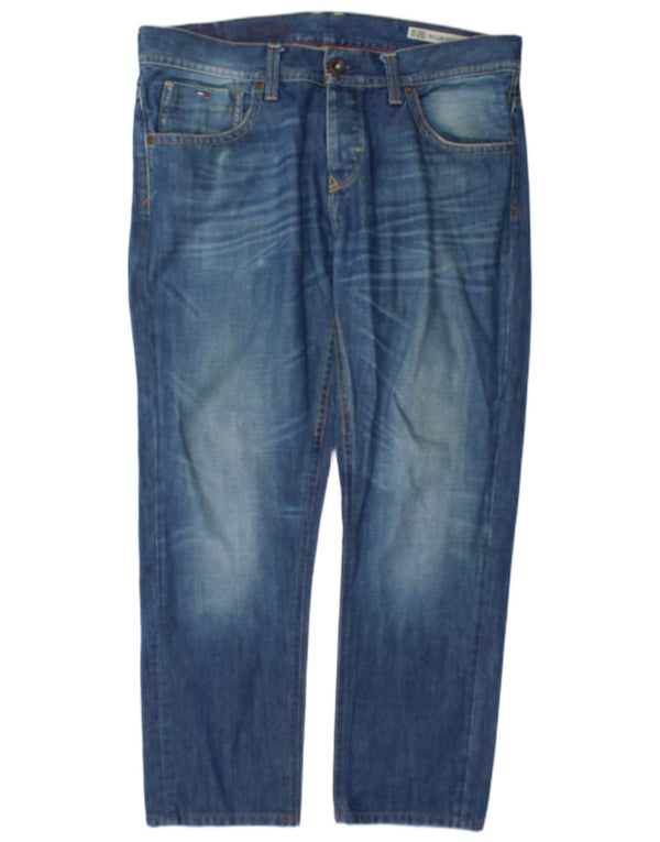 Мужские прямые джинсы Tommy Hilfiger W38 L30 синие, хлопок