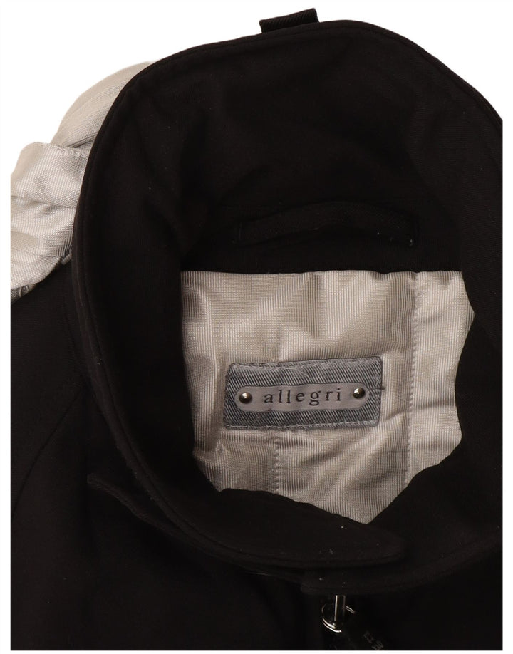 Мужская ветровка Allegri с капюшоном UK 40, большая, черная, с цветными блоками