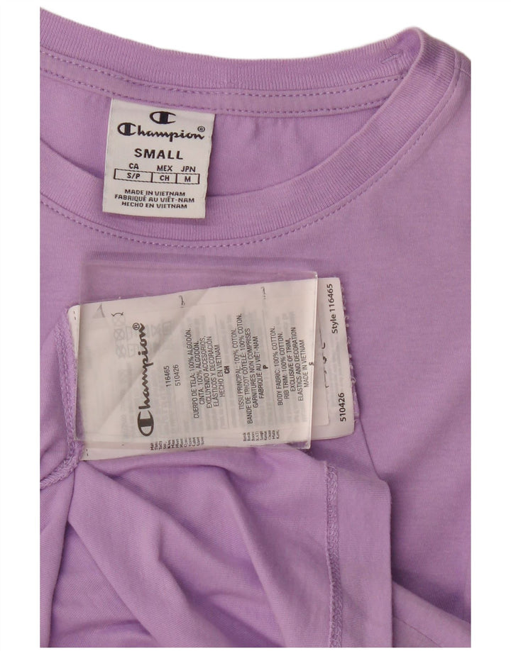 Женская футболка CHAMPION Top UK 10 Small Purple Cotton