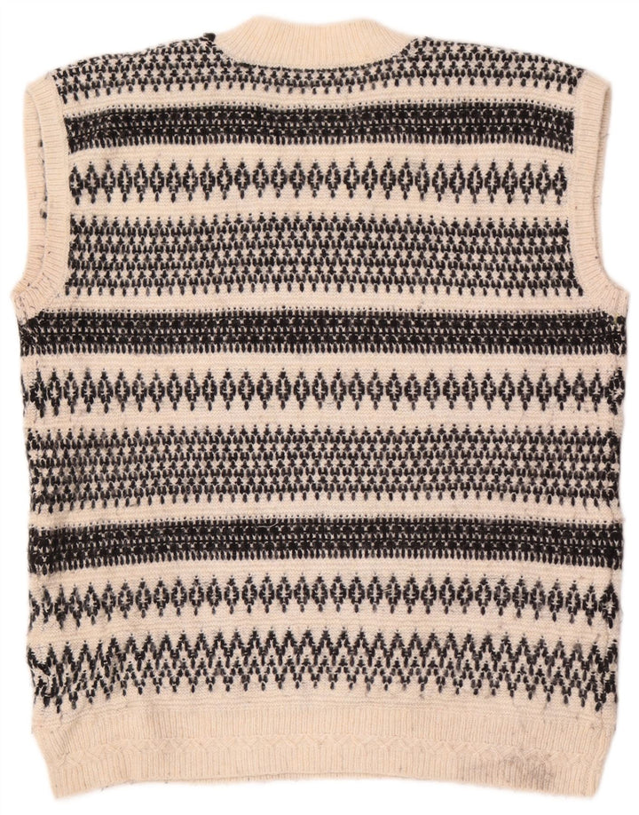 Женская майка безрукавка Marks & Spencer UK 14 средний Off White Fair Isle