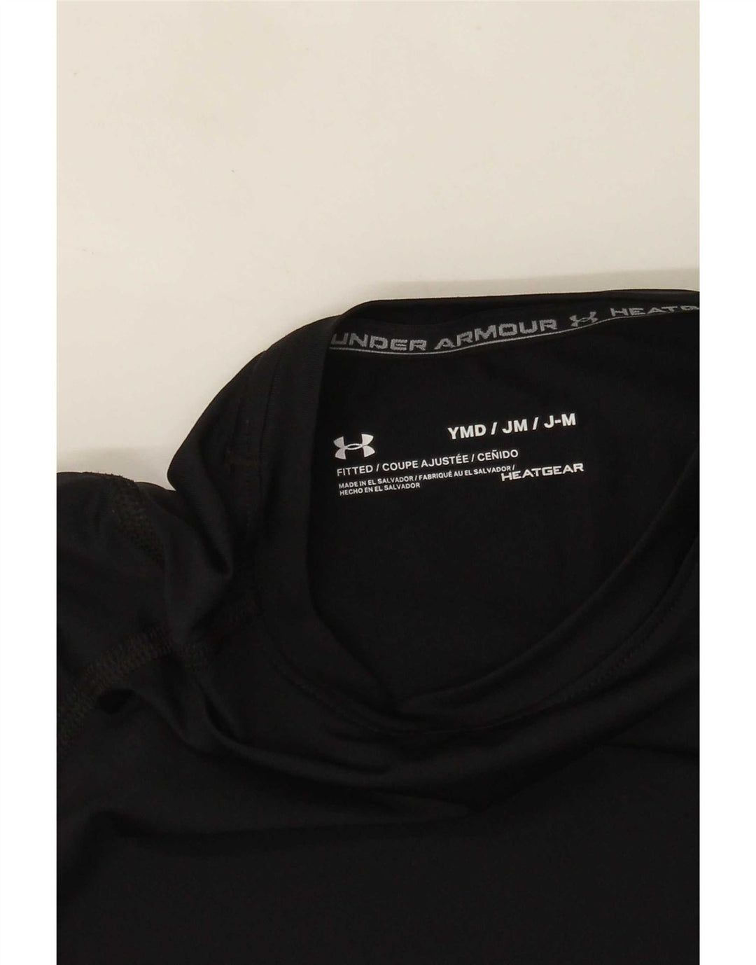 Топ Under Armour Heat Gear для мальчиков, длинный рукав, 9–10 лет, средний черный