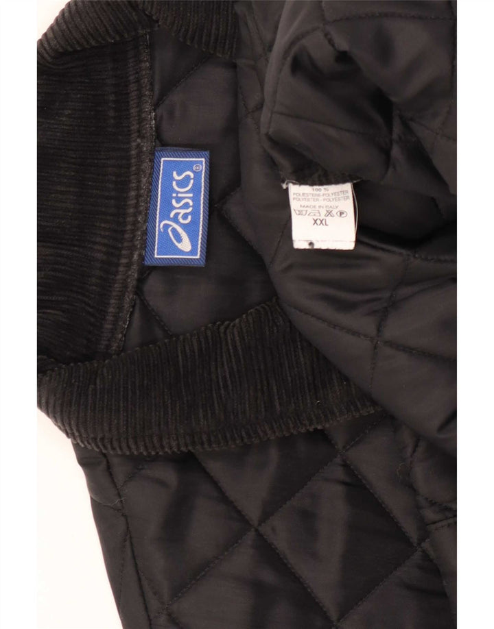 Мужское стеганое пальто Asics UK 44 2XL, черный полиэстер