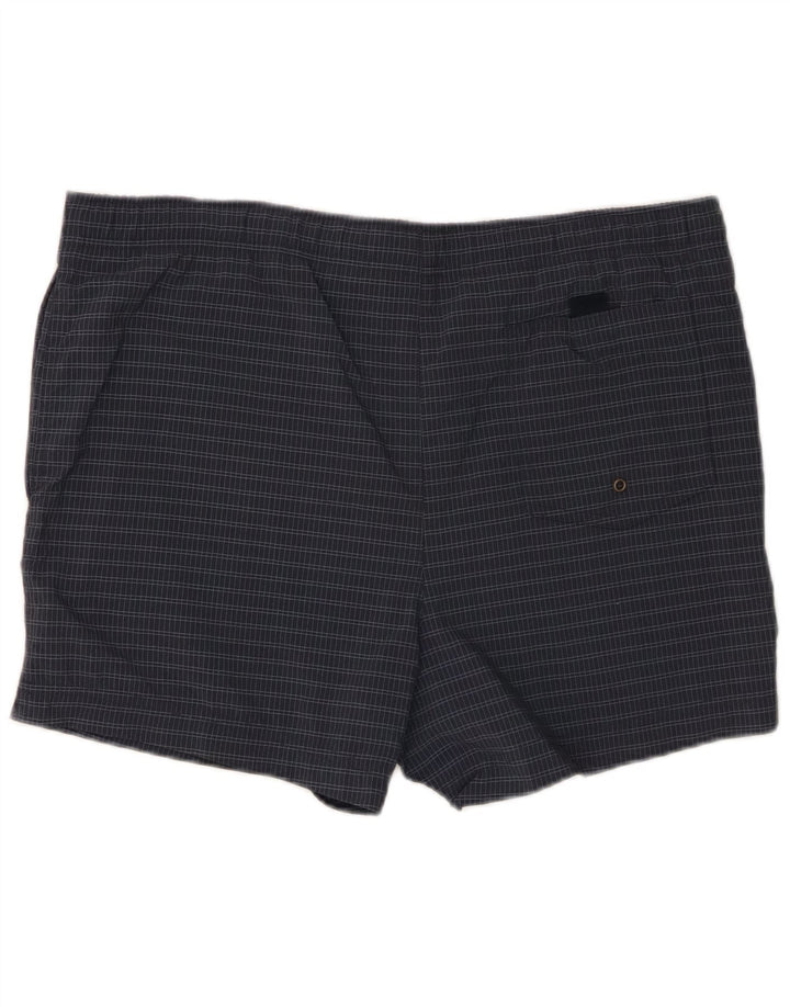 Мужские шорты для плавания Marks & Spencer Blue Harbour, большие темно-синие в клетку