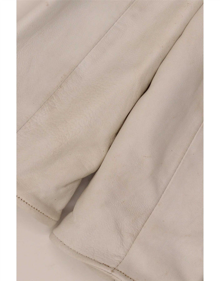 Schegge Женская кожаная куртка-гонщик IT 52 2XL Белая