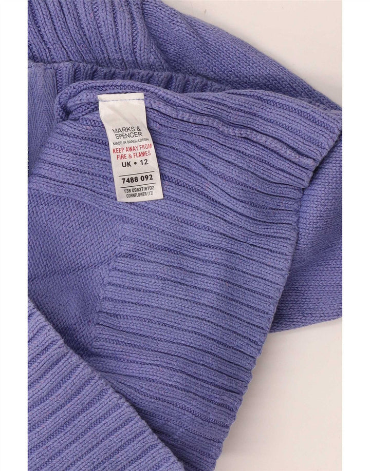 Женский кардиган Marks & Spencer UK 12, хлопковый средний фиолетовый цвет