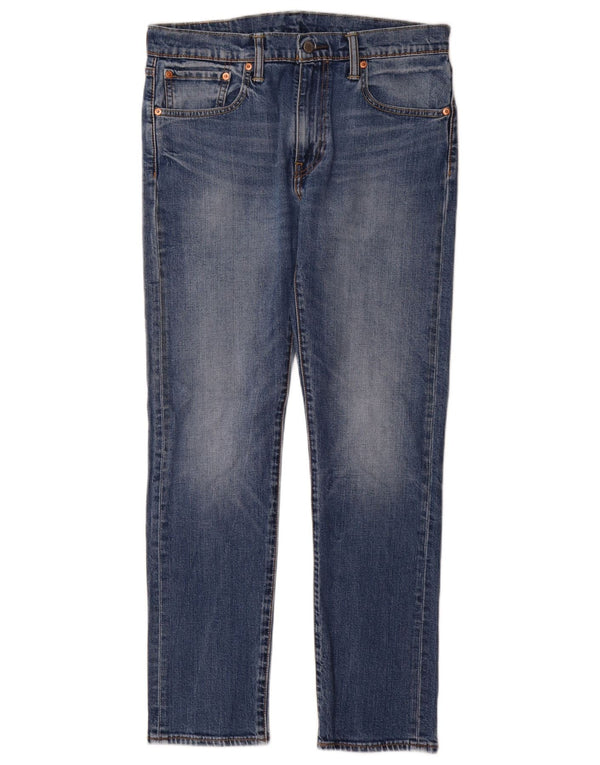 Мужские зауженные джинсы Levi's 502 W32 L32 синие, хлопок