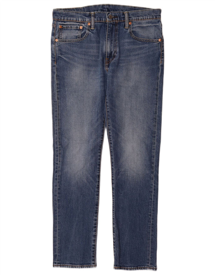 Мужские зауженные джинсы Levi's 502 W32 L32 синие, хлопок