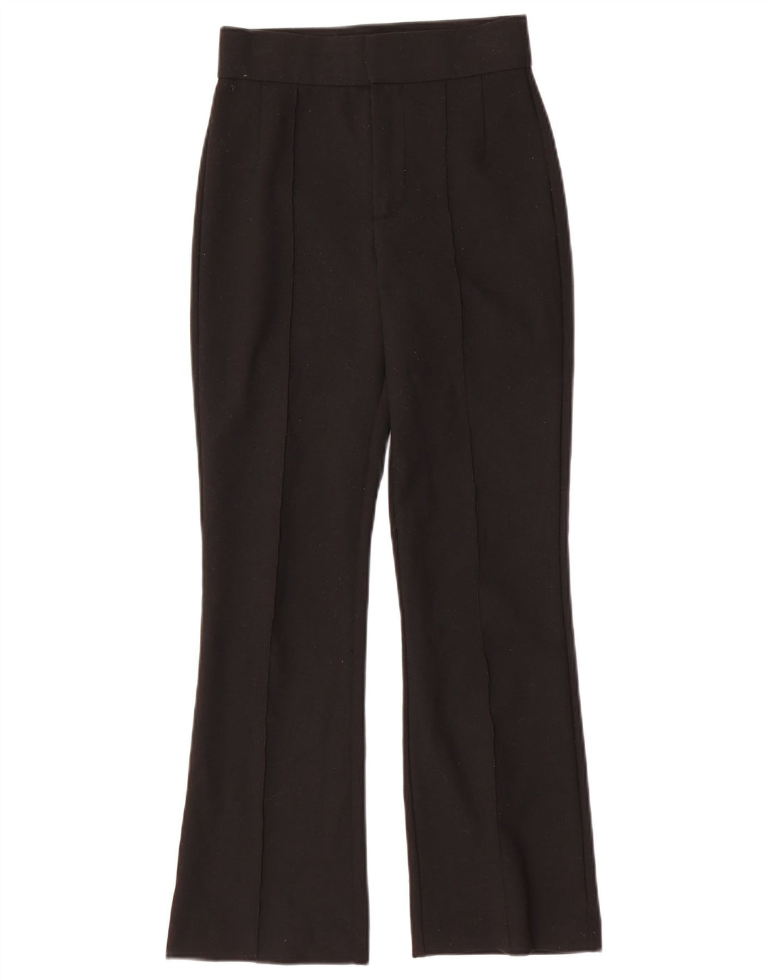 ZARA Женские брюки Bootcut XS W24 L27, черный полиэстер