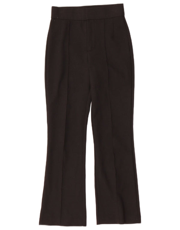 ZARA Женские брюки Bootcut XS W24 L27, черный полиэстер